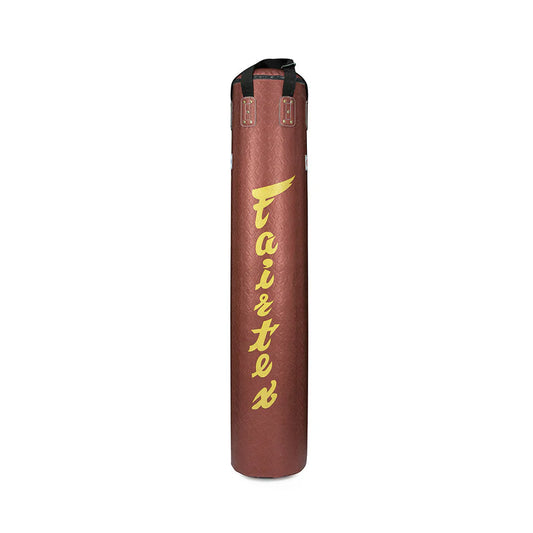 Fairtex 6FT “Python” Muay Thai Banana Bag- (Red/Gold) (Unfilled) (Copy)